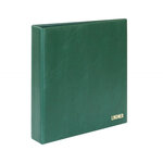 Album Lindner à 2 vis pour timbres-poste avec 10 feuilles mobiles. Couleur - Vert