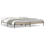 vidaXL Cadre de lit sans matelas chêne sonoma 200x200 cm