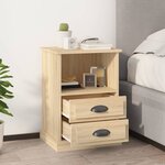 vidaXL Tables de chevet 2 Pièces chêne sonoma 43x36x60 cm
