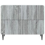 vidaXL Cabinet de chevet avec tiroir Sonoma gris 62 x 34 5 x 49 5 cm