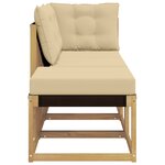 vidaXL 3 pc Unité de canapé sectionnel Blanc