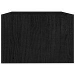 vidaXL Table basse noir 75x50x33 5 cm bois de pin massif