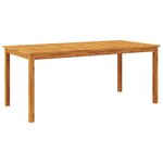 vidaXL Ensemble à manger de jardin 9 Pièces 180x90x75 cm bois d'acacia solide