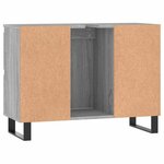 vidaXL Armoire salle de bain sonoma gris 80x33x60 cm bois d'ingénierie