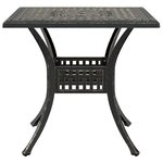 vidaXL Ensemble de bistrot 3 Pièces bronze aluminium coulé