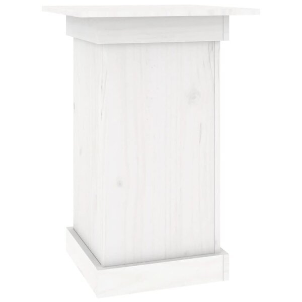 vidaXL Support à fleurs Blanc 40x40x60 cm Bois de pin solide