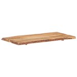 vidaXL Dessus de table Bois d'acacia massif 118x(50-60)x3 8 cm