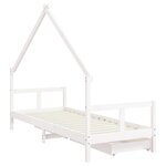 vidaXL Cadre de lit enfant tiroirs blanc 80x200 cm bois de pin massif
