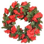 vidaXL Guirlandes de fleurs de Noël 6 Pièces rouge 240 cm