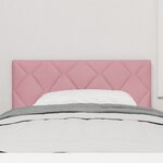 vidaXL Cabeço LED blocs diamant rose 100 cm en velours