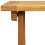 vidaXL Table de jardin pliante Carrée 60x60x72 cm Bois massif Acacia