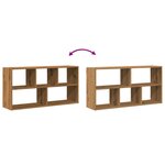 vidaXL Étagère murale chêne artisanal 100x25x50 cm bois d'ingénierie