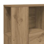 vidaXL Armoire de tête de lit chêne artisanal 120x19x104 5 cm