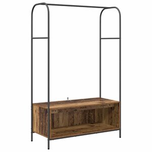 vidaXL Porte-vêtements Chêne brun 100 x 44 x 160 cm Bois d'ingénierie