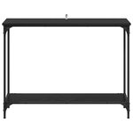 vidaXL Table console Chêne noir 101 x 30.5 x 75 cm Bois d'ingénierie