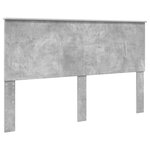 vidaXL Tête de lit Gris béton 160 cm Bois d'ingénierie