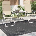 vidaXL Tapis de surface HUARTE Anthracite 200 x 140 cm Polyester