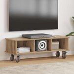 vidaXL Meuble TV Chêne artisanal 100 x 35 x 35 cm Bois d'ingénierie