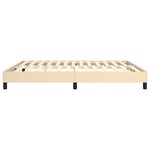 vidaXL Cadre de lit sans matelas crème 180x200 cm tissu