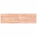 vidaXL Dessus de table bois massif traité bordure assortie