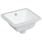 vidaXL Évier salle de bain blanc 30 5x27x14 cm rectangulaire céramique
