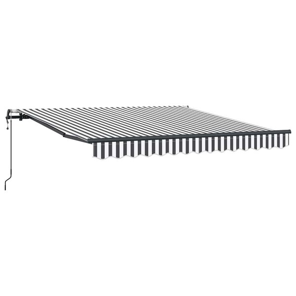 vidaXL Auvent rétractable automatique anthracite et blanc 300x250 cm