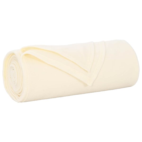 vidaXL Couvertures à jeter 24 Pièces Crème 200 x 150 cm Toison