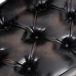 vidaXL Banc de rangement avec dossier 110 cm Noir Similicuir