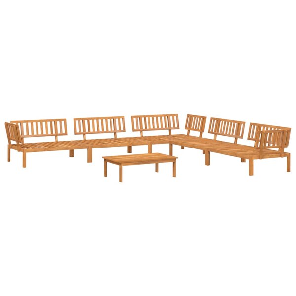 vidaXL Salon palette de jardin 6 Pièces bois d'acacia massif