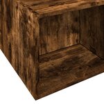 vidaXL Cadre de lit sans matelas chêne fumé 135x190 cm