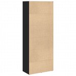 vidaXL Bibliothèque noir 60x30x152 cm bois d'ingénierie