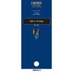 Bandes double soudure 210 x 72 mm pour timbres-poste. Fond - Noir