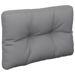 vidaXL Coussins de palette lot de 2 gris tissu