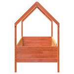 vidaXL Cadre de lit d'enfants forme de maison sans matelas pin