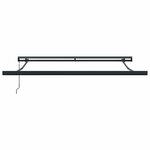 vidaXL Auvent Rétractable Vert et blanc 350 x 250 cm Tissu et Métal