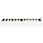 vidaXL Cadre de lit ottoman avec rangement Blanc 75 x 190 cm