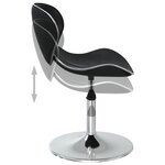 vidaXL Chaises à manger lot de 6 noir similicuir