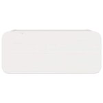 vidaXL Table de chevet Blanc 39 x 34 x 16 5 cm Bois massif en pin