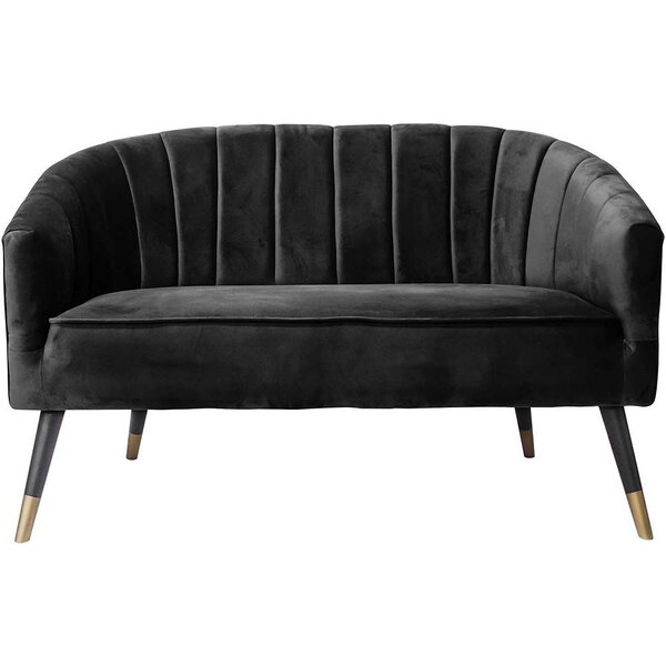 Sofa en velours pieds bicolores en bois  Royal