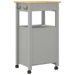 vidaXL Chariot de cuisine MONZA 48x40x88 5 cm bois massif de pin