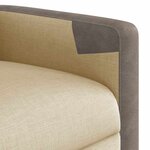 vidaXL Fauteuil inclinable Crème Tissu
