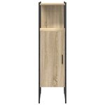 vidaXL Cabinet de salle de bain avec stockage Beige 33 x 33 x 120 5 cm