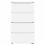 vidaXL Armoires de rangement 2 Pièces Blanc 60 x 48 x 105 cm