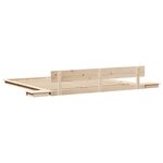 vidaXL Cadre de lit Marron 200 x 200 cm bois