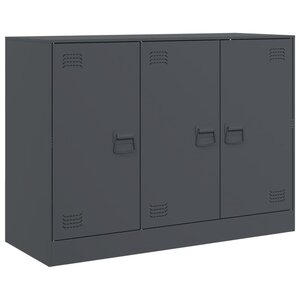 vidaXL Buffet anthracite 99x39x73 cm acier