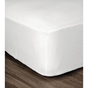 Drap Housse 100 coton 90 x 190 x 30 cm blanc