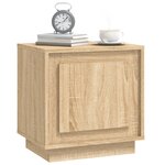 vidaXL Table de chevet chêne sonoma 44x35x45 cm bois d'ingénierie