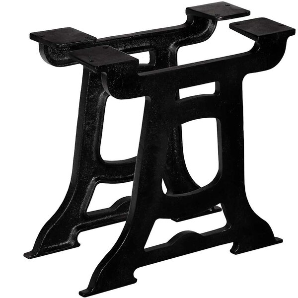 vidaXL Pied de table basse 2 Pièces Cadre en Y Fonte