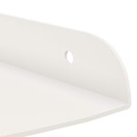 vidaXL Étagère Flottante d'Angle 4 pc Blanc 15 x 15 x 2 cm