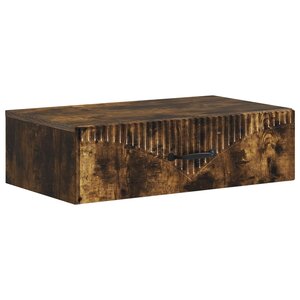 vidaXL Table d'appoint murale 59 x 34 5 x 17 cm Bois d'ingénierie